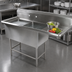 Thumbnail image #3 for John Boos Pro-Bowl 2-Compartment 14-Gauge Stainless Steel Sink with Right Drainboard