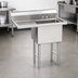 Thumbnail image #3 for Advance Tabco Special Value Series 1-Compartment Fabricated Sink with 18-Inch Left Drainboard