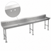 Thumbnail image #3 for John Boos Multi-Station Freestanding Hand Wash Sink, 100 Inch, 5 Sets of 4-Inch O.C. Faucet Holes