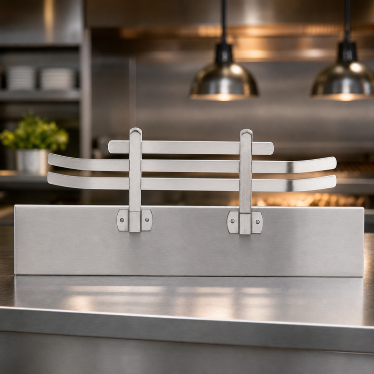 Product image #3 for American Metalcraft Polished Stainless Steel Counter Setup Menu Holder, 15-1/2 x 5 Inch