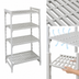Thumbnail image #4 for Cambro Camshelving Premium 24 x 60 x 64-Inch 4-Tier Vented Stationary Polymer Shelving Starter Unit