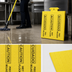 Thumbnail image #3 for Rubbermaid Commercial Over-The-Spill Caution Wet Floor Pad Tablet, Yellow, 22 Pads