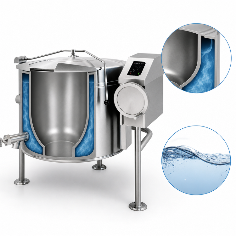 Product image #3 for Cleveland Range Short Series 40-Gallon Electric Manual Tilting Steam-Jacketed Kettle