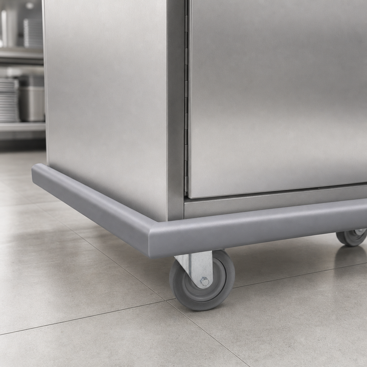 Product image #3 for Cres Cor Gray Non-Marking Perimeter Bumper for Cabinet Base