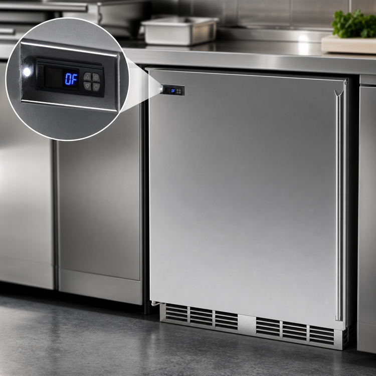 Product image #3 for Perlick C-Series 24-Inch Undercounter Freezer with Solid Door and Self-Contained Refrigeration