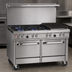 Thumbnail image #3 for Southbend Ultimate 48-Inch Gas Restaurant Range with 4 Non-Clog Burners, 24-Inch Charbroiler, and 2 Space Saver Ovens