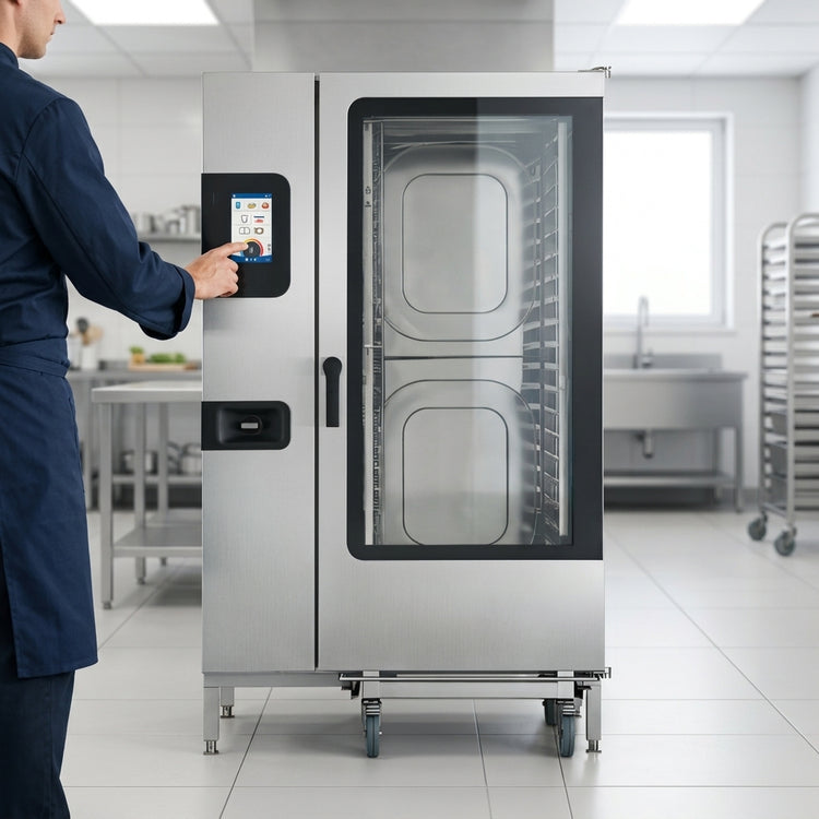 Product image #2 for Convotherm K12 C4 ET 20.20GS-N DD School Package Roll-In Gas Combi Oven with easyTouch Controls