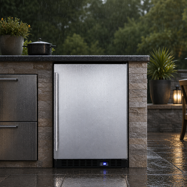 Product image #3 for Summit Commercial Outdoor Undercounter Freezer, 4.72 Cu. Ft., Built-In/Freestanding, Stainless Steel Door