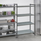 Thumbnail image #3 for Cambro Camshelving® Basics Plus CBA213672VS4580 4-Tier Add-On Polymer Shelving Unit, 21-Inch Deep x 36-Inch Wide x 72-Inch High, Brushed Graphite
