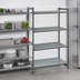 Thumbnail image #3 for Cambro Camshelving Basics Plus 4-Tier Add-On Shelving Unit, 21-Inch Deep x 36-Inch Wide x 72-Inch High, Brushed Graphite