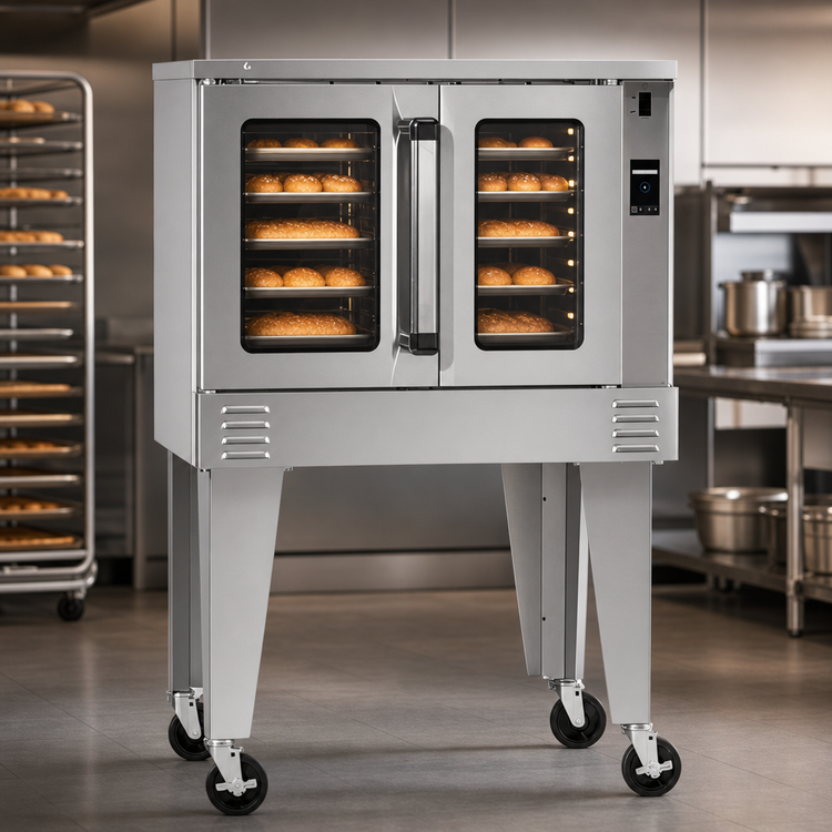 Product image #3 for Southbend Platinum Single Gas Convection Oven, Bakery Depth, Touchscreen Controls, Independent Doors
