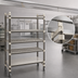Thumbnail image #3 for Cambro Camshelving Elements XTRA High Density Top Rail 5-Tier Mobile Starter Unit, 24 x 48 x 80 Inch, Overhead Track Shelving