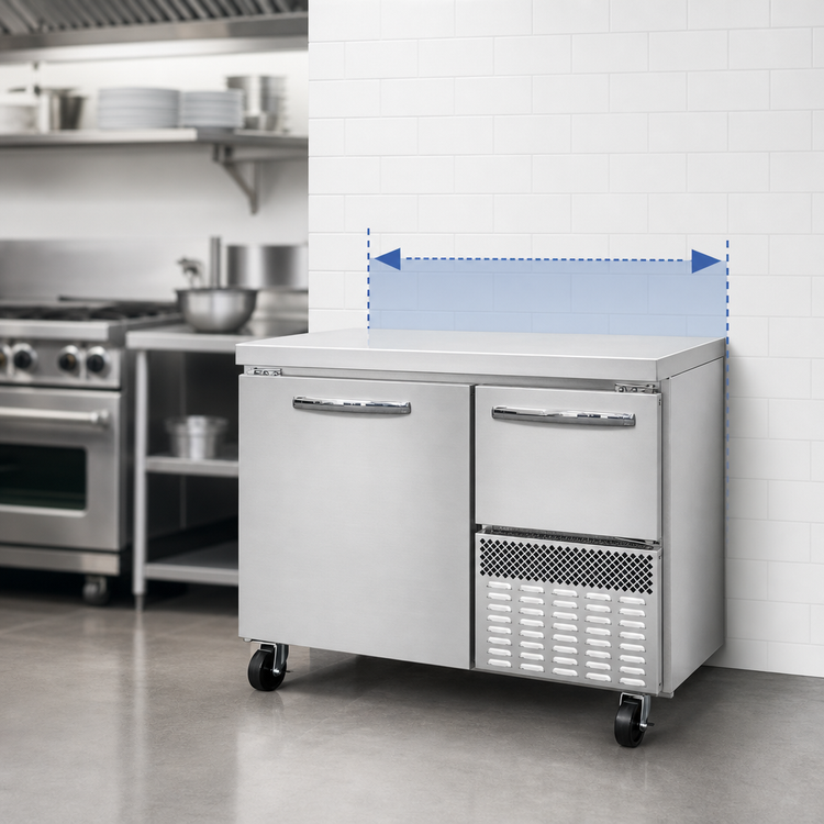 Product image #3 for Continental Refrigerator FA43SN Shallow Depth Worktop Freezer, 43 Inch, 1-Section