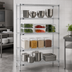 Thumbnail image #3 for Redipak 4-Tier Stationary Wire Shelving Unit, 60W x 18D x 74H, Zinc Finish