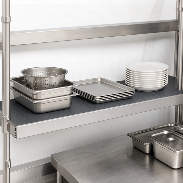 Product image #3 for Fermostock Horizontal Solid Polymer Shelf, 64 x 18 Inches, 800 lb Capacity