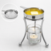 Thumbnail image #3 for Vollrath Butter Melter Complete Set with 3.25 oz Stainless Steel Pan, Glass Candle Holder and Chrome Stand