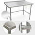 Thumbnail image #3 for John Boos Stallion 72-Inch x 24-Inch Stainless Steel Top Work Table with 1-1/2-Inch Rear Riser and Safety Edge Front