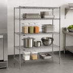 Thumbnail image #3 for Metro Super Erecta SE-217263K4-S-4 Stationary Starter Wire Shelving Unit, 72W x 21D x 63H, 4 Shelves, Gray Epoxy-Coated