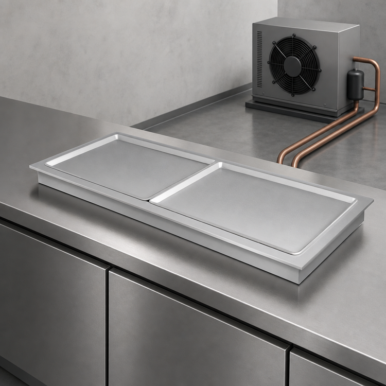 Product image #3 for Hatco FTBX-2 39-Inch Drop-In Remote Frost Top, 2 Full-Size Sheet Pan Capacity