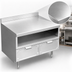 Thumbnail image #3 for La Rosa Refrigeration L-61184-32 84 Inch Utility Stand with Dry-Drawer Base