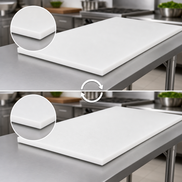 Product image #3 for John Boos 72 Inch x 30 Inch Reversible Poly Replacement Work Table Top