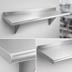 Thumbnail image #3 for Advance Tabco 72 Inch x 18 Inch Wall-Mounted Stainless Steel Shelf