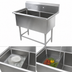 Thumbnail image #3 for John Boos Pro-Bowl 2-Compartment Stainless Steel Sink with Legs