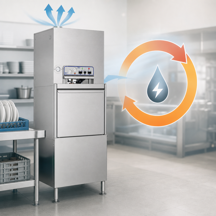 Product image #3 for TempStar FL-VER High-Temperature Ventless Front-Loading Door-Type Dishwasher with Energy Recovery