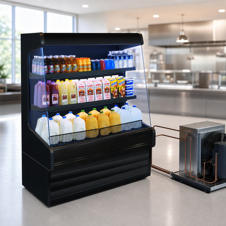 Product image #3 for Howard-McCray Ovation Series Dairy Open Merchandiser, 99-Inch Wide x 60-Inch High, Remote Refrigeration, LED Lighting