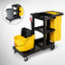 Thumbnail image #3 for Rubbermaid Commercial Products Housekeeping Cleaning Cart with 5 Cu. Ft. Storage, Waste/Recycling Bag, and Tool Holders