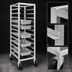 Thumbnail image #3 for Channel Manufacturing UTR-12 Standard Series Aluminum End-Load Bun Pan / Steam Table Pan Rack, 12-Pan Capacity