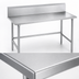 Thumbnail image #3 for Advance Tabco 108-Inch x 30-Inch Stainless Steel Work Table with 10-Inch Backsplash and Galvanized Open Base