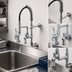 Thumbnail image #3 for T&S Brass Mini Pre-Rinse Wall Mount Faucet with 8-Inch Centers, Low-Flow Spray Valve and Add-On Faucet Nozzle