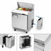 Thumbnail image #3 for Everest Refrigeration EPBNR1 Back-Mount Sandwich Prep Table, 27-3/4 Inch, 8 Cubic Feet, 1 Door