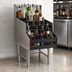 Thumbnail image #3 for Spec-Bar Freestanding 4-Step Liquor Bottle Display Unit, 30W x 24D, Single Speed Rail Alignment
