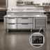 Thumbnail image #3 for Garland Polar Cuisine Self-Contained Freezer Base, 90-Inch Wide, 4-Drawer, Stainless Steel, 115V