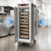 Thumbnail image #3 for Metro C5 6 Series Mobile Full-Height Pass-Thru Heated Holding Cabinet with Double-Pane Glass Doors and Universal Slides