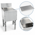 Thumbnail image #3 for Advance Tabco Prestige Supreme Free-Standing Underbar Drainboard, 12 x 25 x 36 Inches, 7-Inch Backsplash