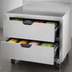 Thumbnail image #3 for Beverage-Air 36-Inch Worktop Drawer Refrigerator, 2 Drawers, 8.5 Cu. Ft., Rear-Mounted Self-Contained Refrigeration