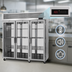Thumbnail image #3 for Turbo Air PRO Series Pass-Thru Three-Section Heated Holding Cabinet with 6 Glass Doors, 78.1 Cu. Ft.