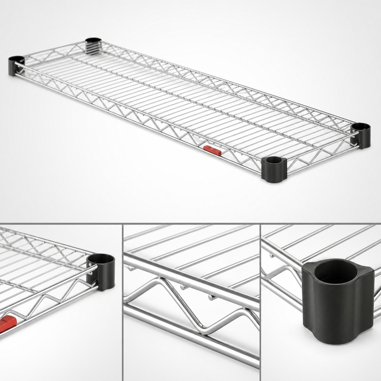 Product image #3 for Eagle Group QuadTruss Quad-Adjust 60-Inch x 18-Inch Chrome-Plated Wire Shelf