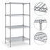 Thumbnail image #3 for Eagle Group 4-Tier Wire Shelving Starter Unit, Stainless Steel Finish, 24 x 24 x 63 Inches
