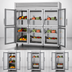 Thumbnail image #3 for Turbo Air PRO Series Three-Section Glass Half-Door Reach-In Refrigerator, 75.2 Cu. Ft.