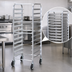 Thumbnail image #3 for Omcan USA Full-Size Mobile End-Load Aluminum Pan Rack, 15-Pan Capacity