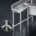Thumbnail image #3 for Advance Tabco Welded Stainless Steel Leg Assembly with Metal Bullet Feet