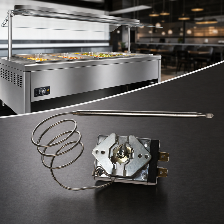 Product image #3 for Replacement Thermostatic Control for Free Standing Sealed Well Hot Food Units
