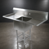Thumbnail image #3 for John Boos Pro-Bowl 1-Compartment Sink with Left and Right 30-Inch Drainboards, 20-Inch x 20-Inch x 14-Inch Bowl, Stainless Steel