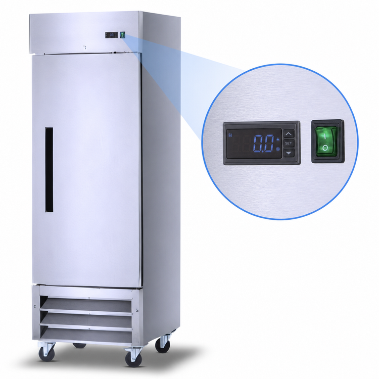 Product image #3 for Arctic Air AF23 One-Section Reach-In Freezer, 23 Cu. Ft., Bottom-Mounted Self-Contained Refrigeration