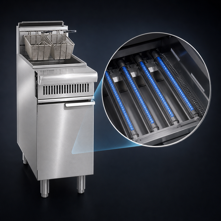 Product image #3 for Imperial Spec Series Heavy Duty Range Match Gas Fryer, 75 lb. Capacity