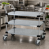 Thumbnail image #3 for Quantum 36 x 18 Inch 3-Shelf Galvanized Steel Utility Cart